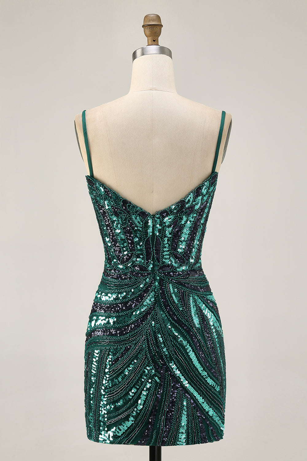 Royal Blue Strapless Bodycon Homecoming Dress With Sequins - Image 13