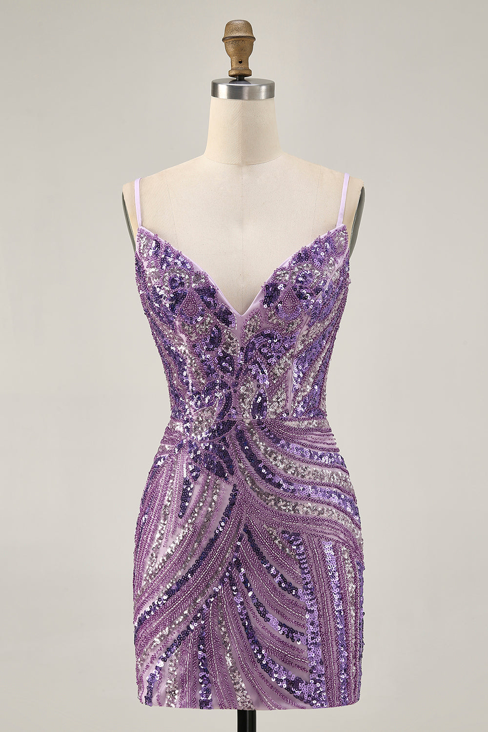Royal Blue Strapless Bodycon Homecoming Dress With Sequins - Image 20